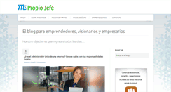 Desktop Screenshot of mipropiojefe.com