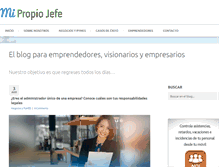 Tablet Screenshot of mipropiojefe.com